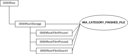 diagram illustrating a camera tree showing a category.